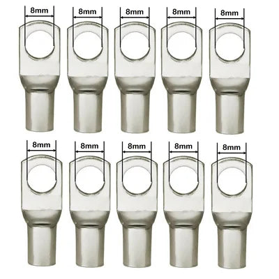 Set 10 Terminales Para Cable 16mm² (6AWG) Perforación 8mm