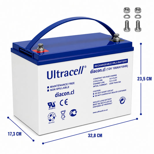 Batería 12V 100Ah GEL Ciclo Profundo