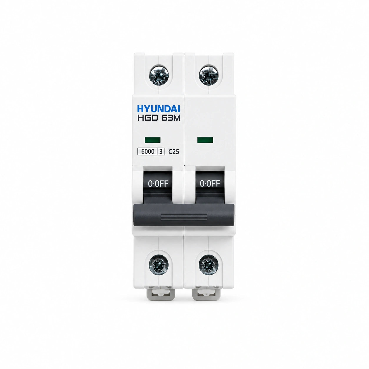 Interruptor Automático Termomagnético Hyundai HGD63M C25 25A 2 Polos