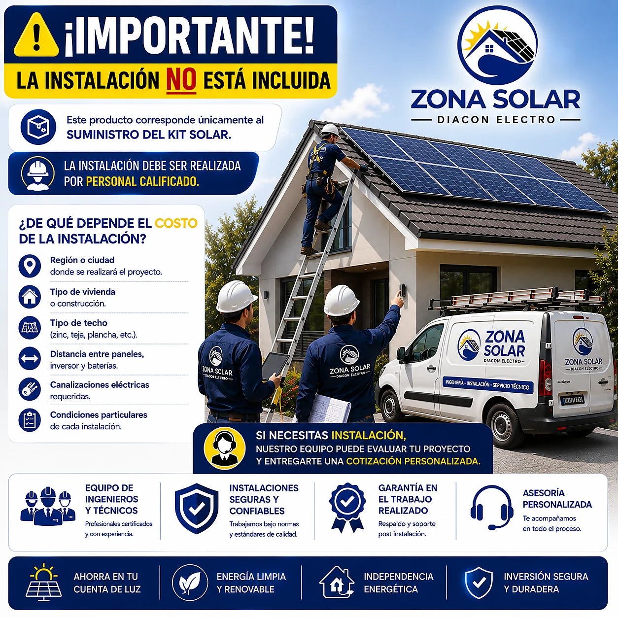 Kit Solar Off-Grid 5kW MPPT con Batería de Litio 5,12kWh | 5,49kWp