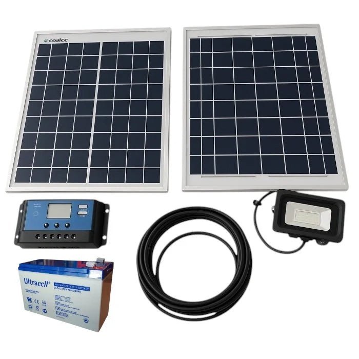 KIT SOLAR DC 20W PANEL CON 1 SALIDA 12VDC y 1 USB 5V