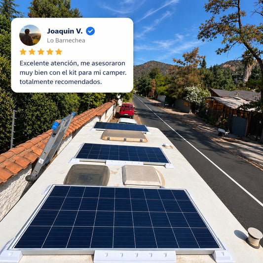 Kit Solar Camper 1kW con Batería de Litio 12V 200Ah y Panel 620W