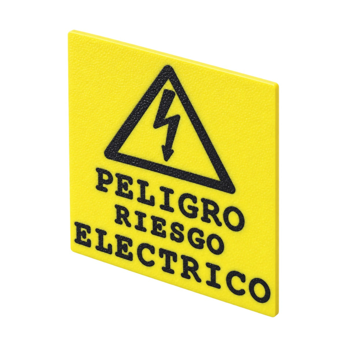 Rótulo Adhesivo Peligro Riesgo Eléctrico 65x65mm en Plástico ABS