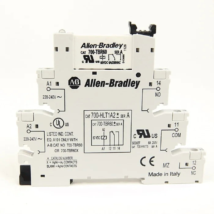 relé tipo bornera 6A (1na/1nc) bobina 24vcc Allen-Bradley