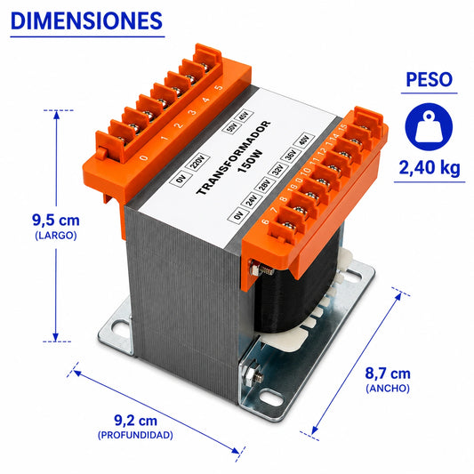 Transformador de control 150W 220V 24/28/32/36/40/45/50V