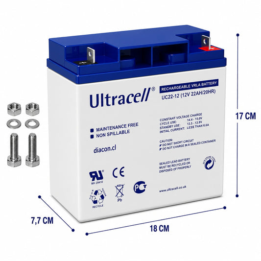 Batería 12V 22Ah de ciclo profundo