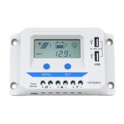 Controlador de Carga Solar PWM Epever VS1024AU 10A 12/24V