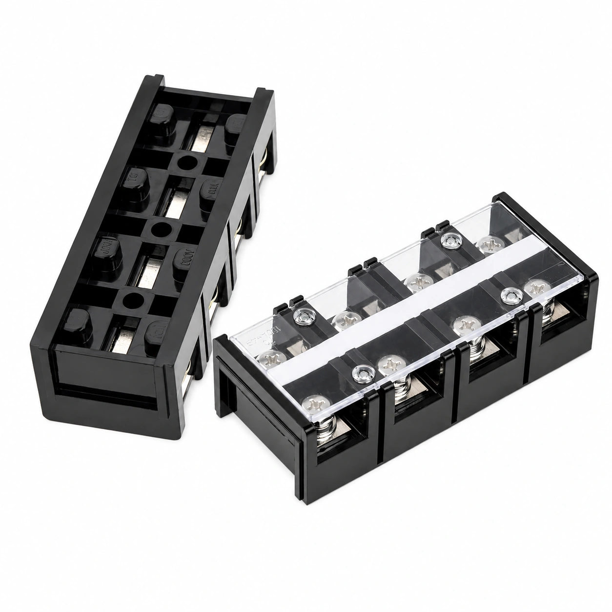 Bornera de Distribución TC-1004 100A 4 Polos con Tapa de Protección