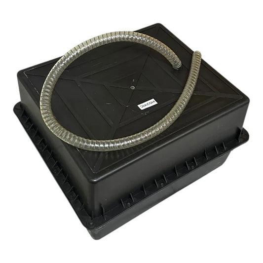 Caja Estanca porta 2 batería 120Ah soterrada (43x37x25cm)