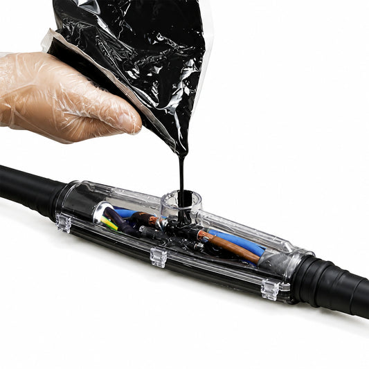 Mufa de Resina para Conexión de Cables Bajo Agua