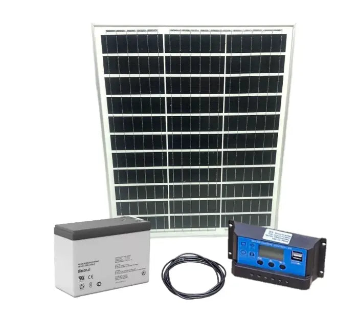 Kit Solar Dc 50w 12vdc Para Conexión Dc