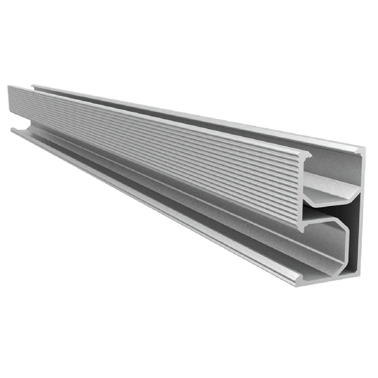 Riel Aluminio montaje panel solar 2.4Mtr