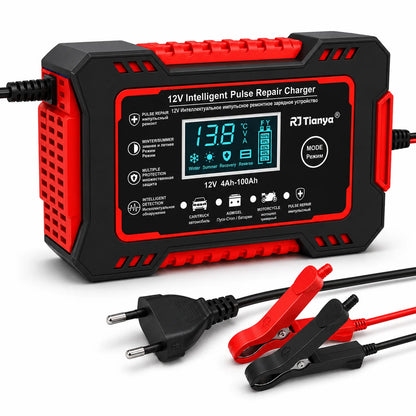 Cargador Inteligente 12V 6A con Reparación por Pulsos