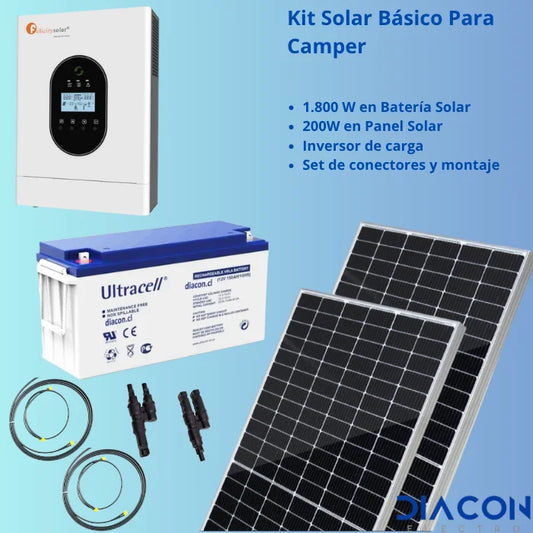 Kit Solar Básico Para Camper