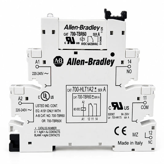 relé tipo bornera 6A (1na/1nc) bobina 24vcc Allen-Bradley