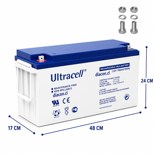 Batería 12V 150Ah GEL Ciclo Profundo
