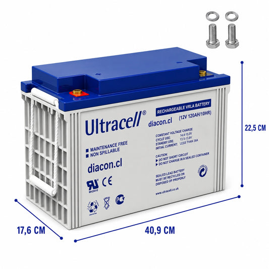 Batería 12V 120Ah GEL Ciclo Profundo