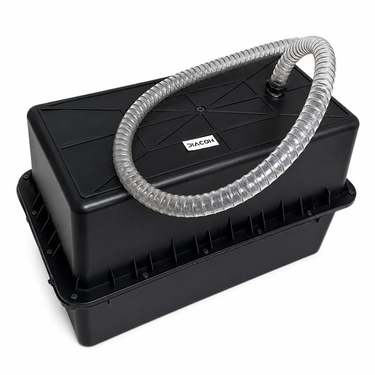 Caja Estanca porta 1 batería 120Ah soterrada (43x21x28cm)