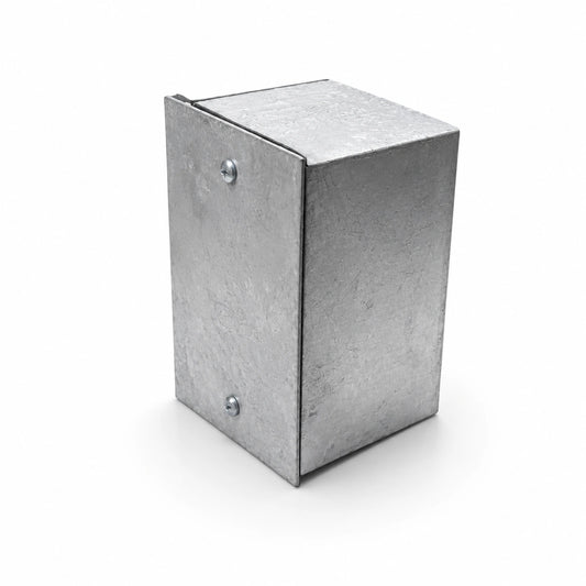 Caja de Paso Galvanizada Metálica 6,5 × 10 × 6,5 cm