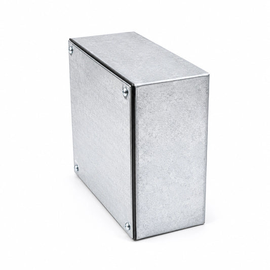 Caja Metálica Galvanizada para Instalaciones Eléctricas –20×20×10 cm