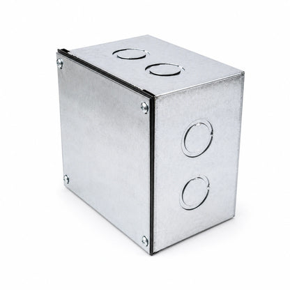 Caja Metálica pre-galvanizada 15,3 × 15,3 × 10,2 cm