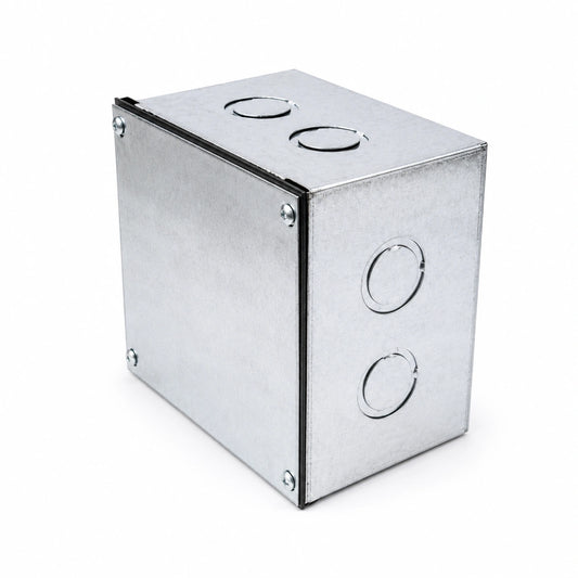 Caja Metálica pre-galvanizada 15,3 × 15,3 × 10,2 cm