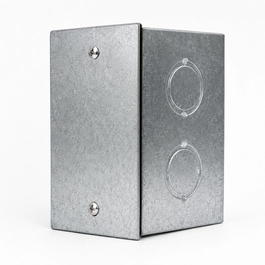 Caja Metálica Pre-perforada Pre-Galvanizada 100×65×65 mm con Tapa