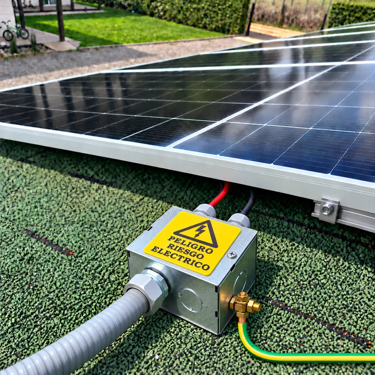 Caja de Paso String Solar Metálica para Cableado con Prensaestopas