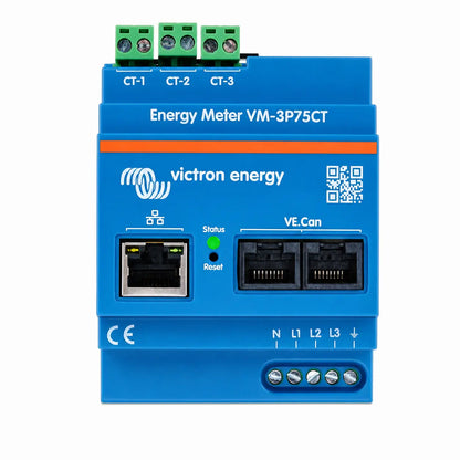 Victron VM-3P75CT | Medidor de Energía Trifásico 75A Ethernet VE.Can