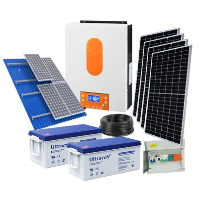 Kit Solar 4000W MPPT con 1840W en Panel y 4800W en Batería