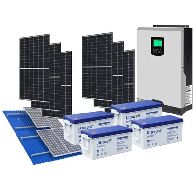 Kit Solar 5KW Hibrido MPPT Full