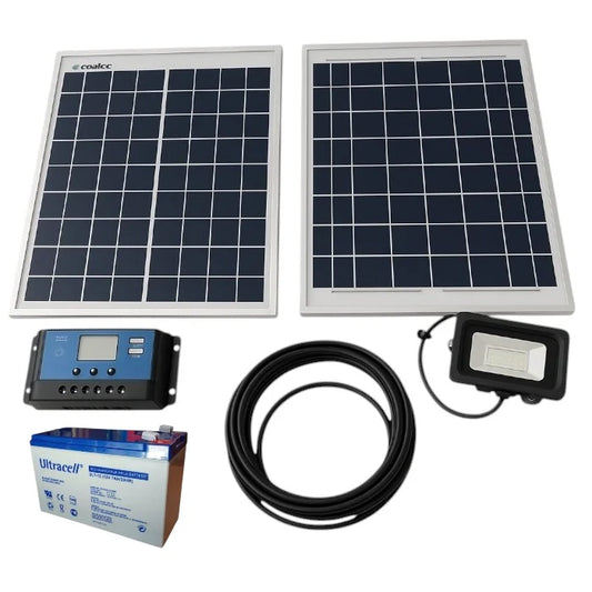 KIT SOLAR DC 20W PANEL CON 1 SALIDA 12VDC y 1 USB 5V