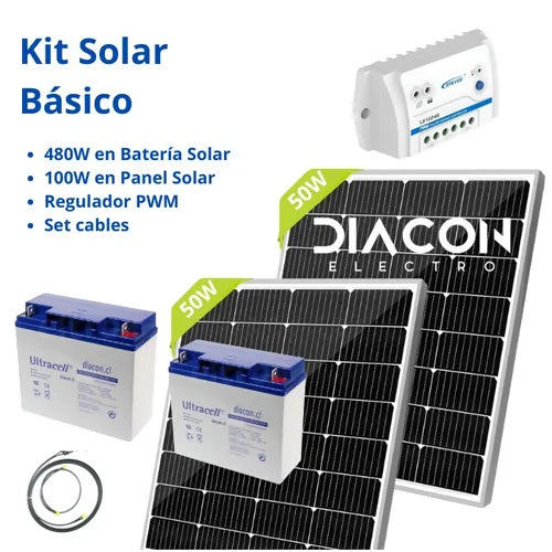 Kit Solar DC 480W en Batería 24VDC