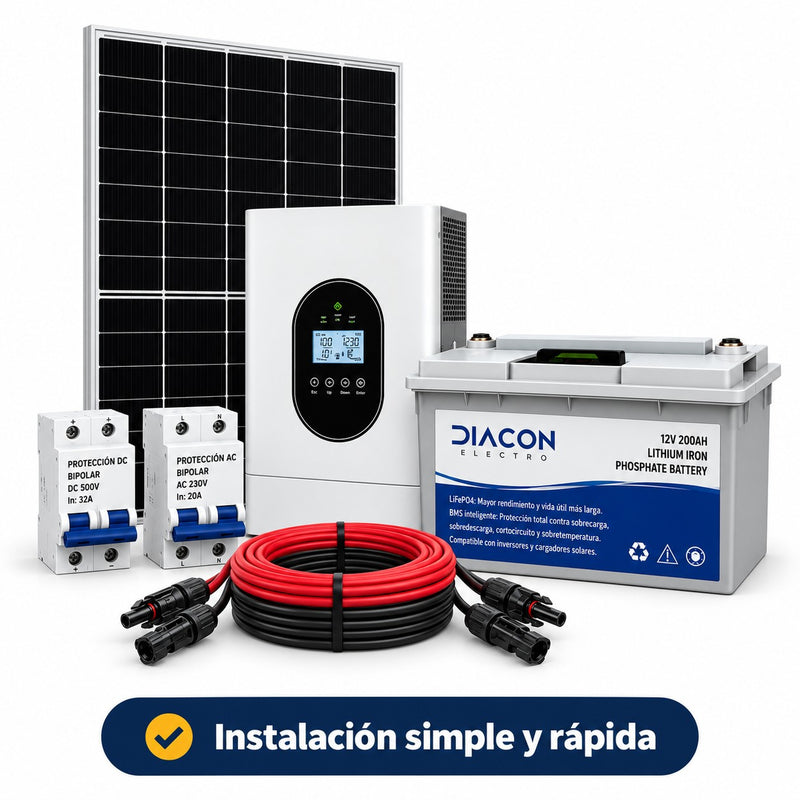 Kit Solar para Portón Eléctrico 220V