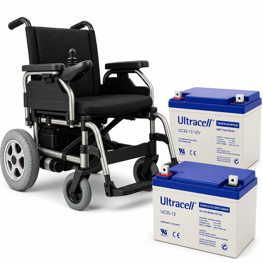 Pack (x2) Baterías para Silla de Ruedas