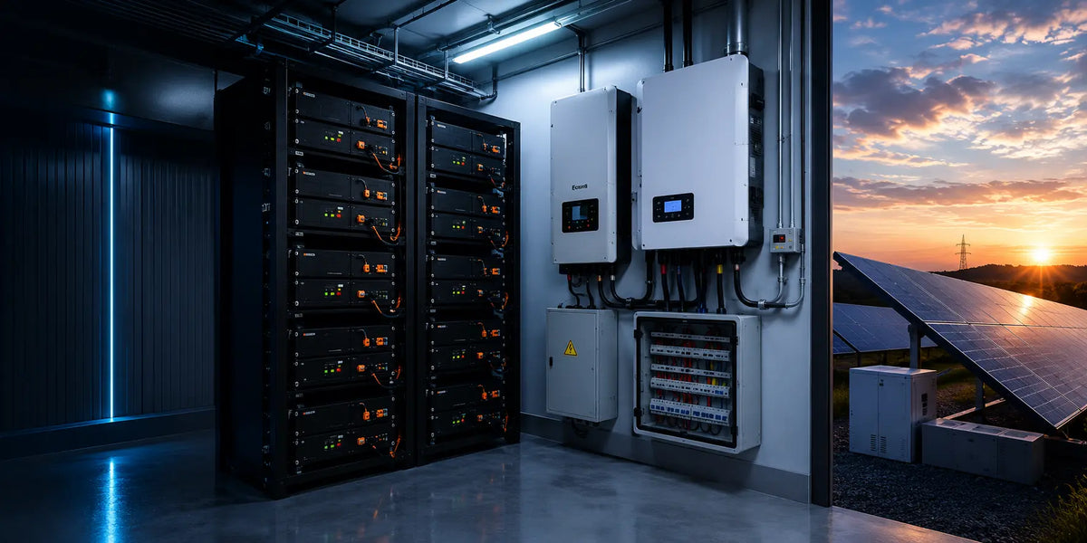Sistema de almacenamiento energético con baterías, BESS y respaldo