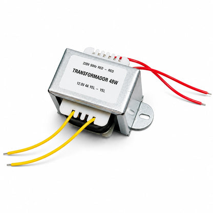 Transformador 220VAC/50Hz a 12VAC 4A 48W