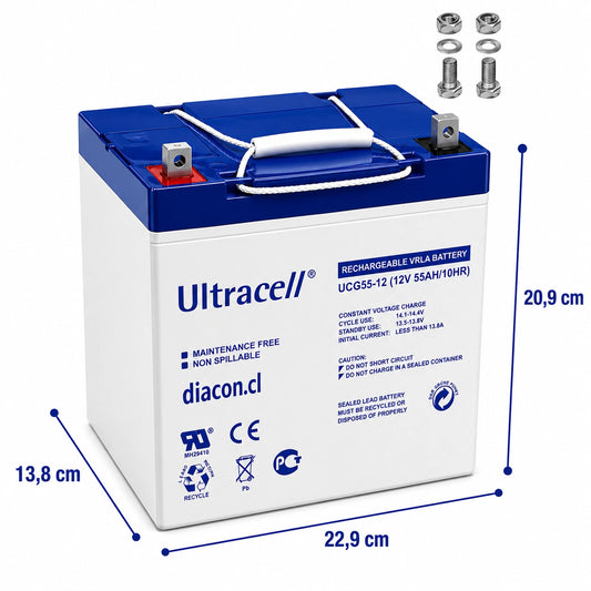 Batería 12V 55Ah Ciclo Profundo