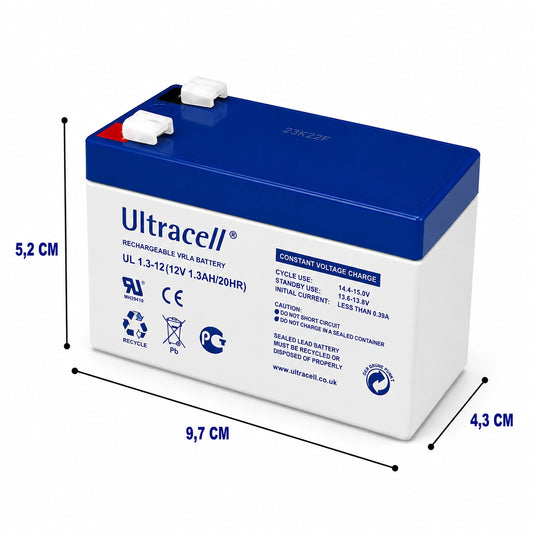 Batería 12V 1.3Ah