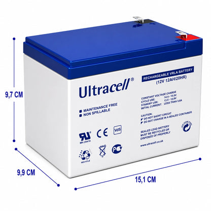 Batería 12V 12Ah de ciclo profundo