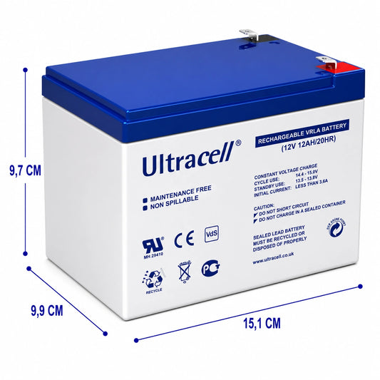 Batería 12V 12Ah de ciclo profundo