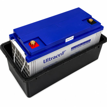 Caja Estanca porta 1 batería 120Ah soterrada (43x21x28cm)