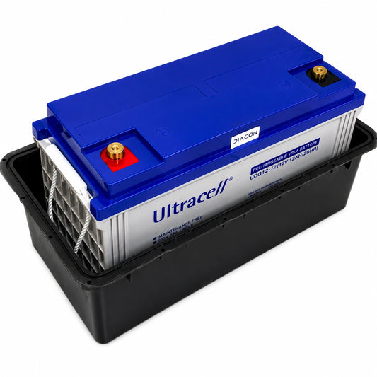 Caja Estanca porta 1 batería 120Ah soterrada (43x21x28cm)