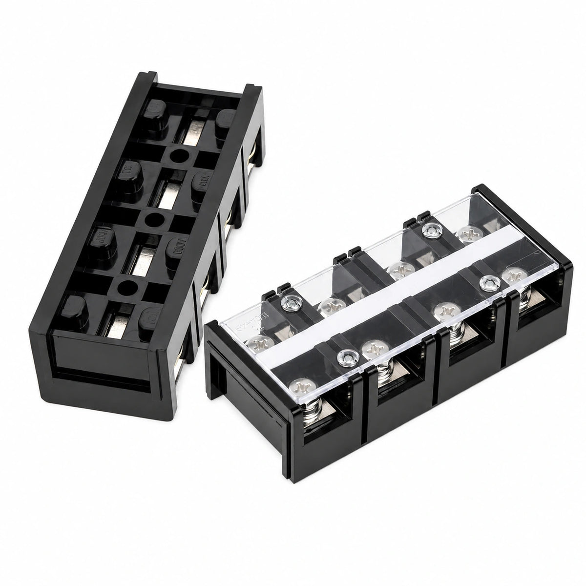 Bornera de Distribución TC-1004 100A 4 Polos con Tapa de Protección