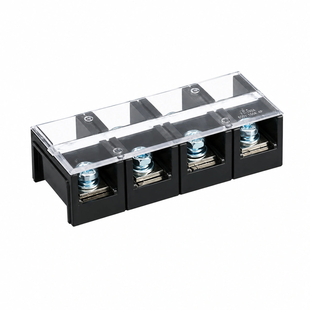 Bornera de Distribución TC-1504 150A 4 Polos 600V con Tapa de Protección