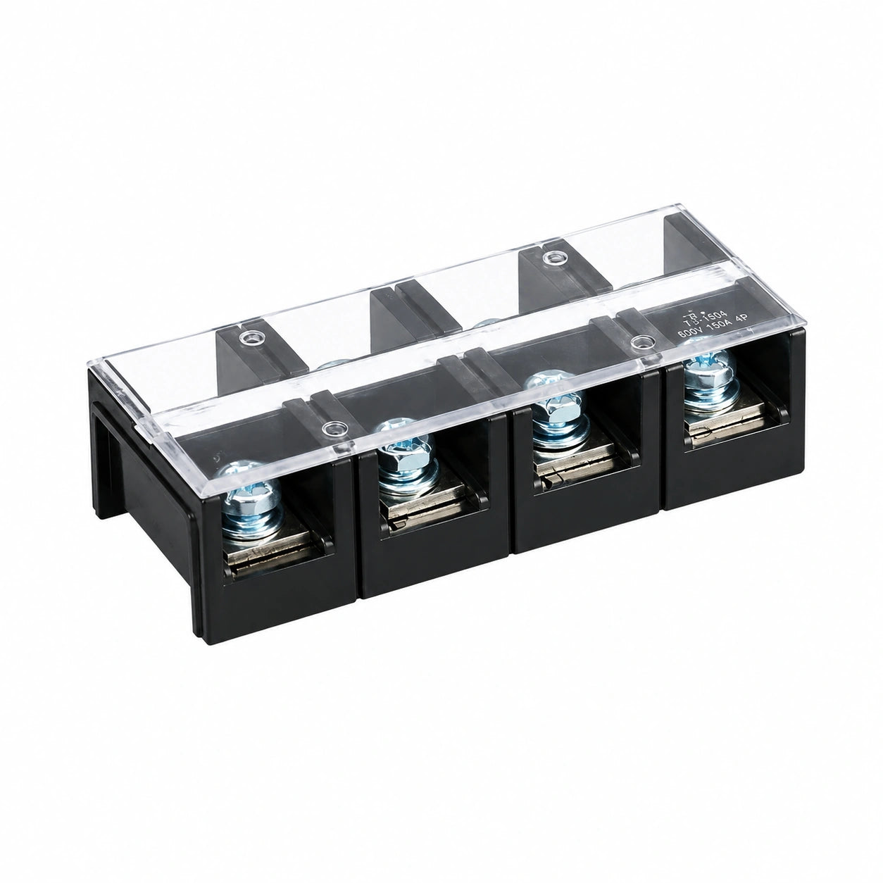 Bornera de Distribución TC-1504 150A 4 Polos 600V con Tapa de Protección