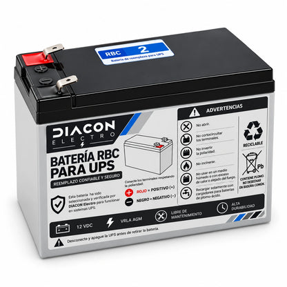 Batería Compatible RBC-2 - Instalación gratuita disponible