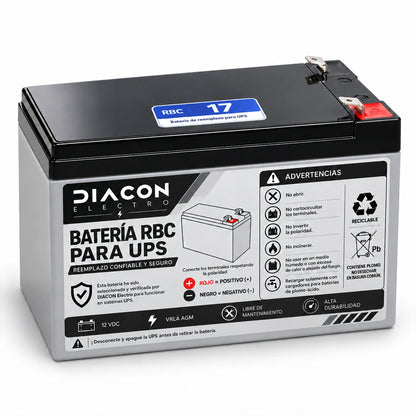 Batería Compatible RBC-17- Instalación gratuita disponible
