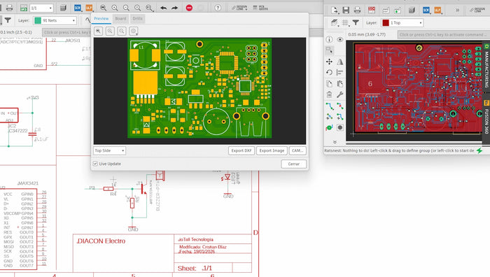 Desarrollo y fabricación de interfaz Wiegand para control de acceso
