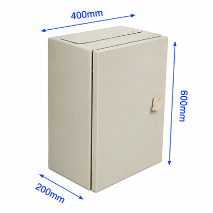 Tablero Metalico 600x400x200 IP65 doble tapa